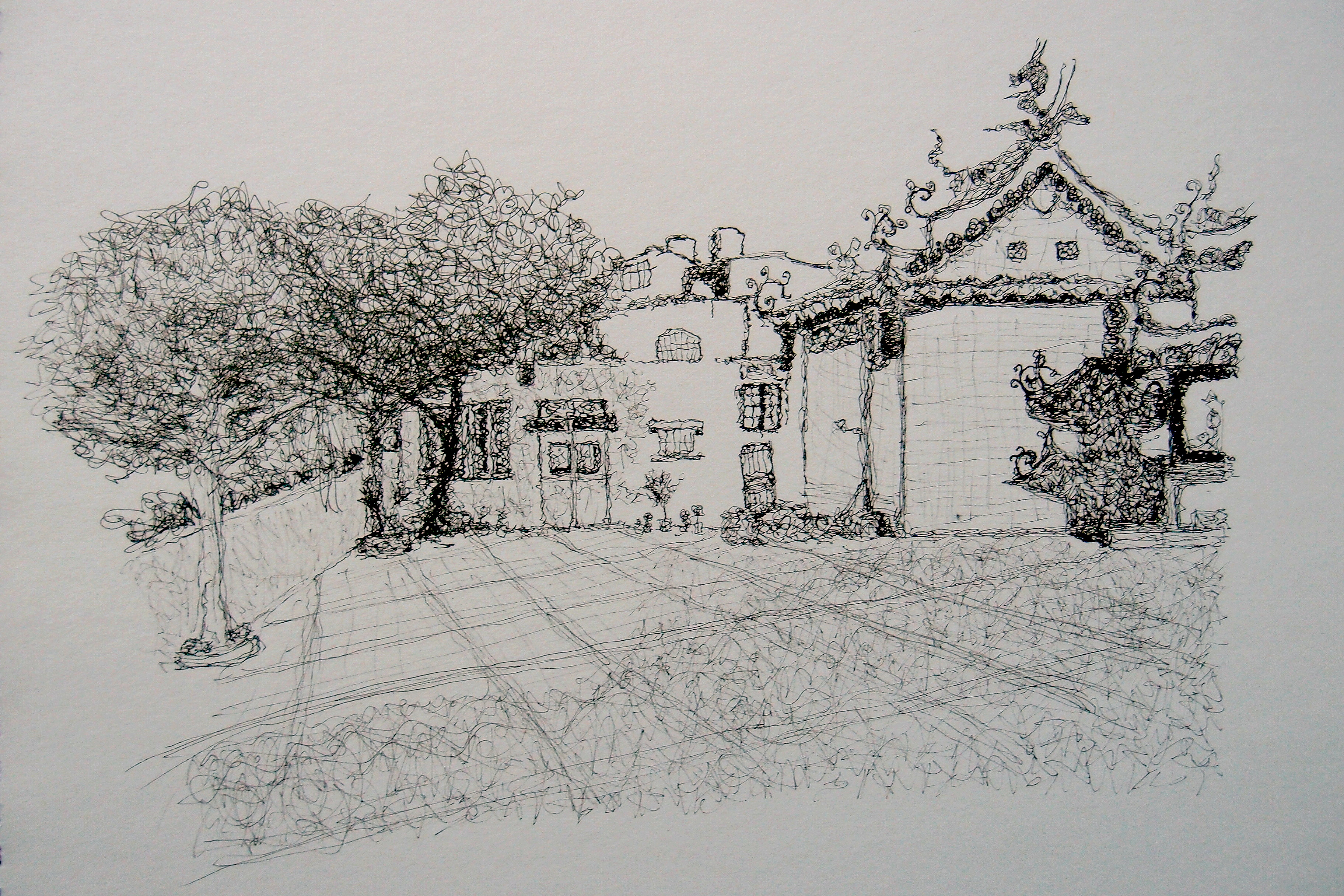 Travel Sketch Illustration | Hsinchu Science Industrial Park Taiwan