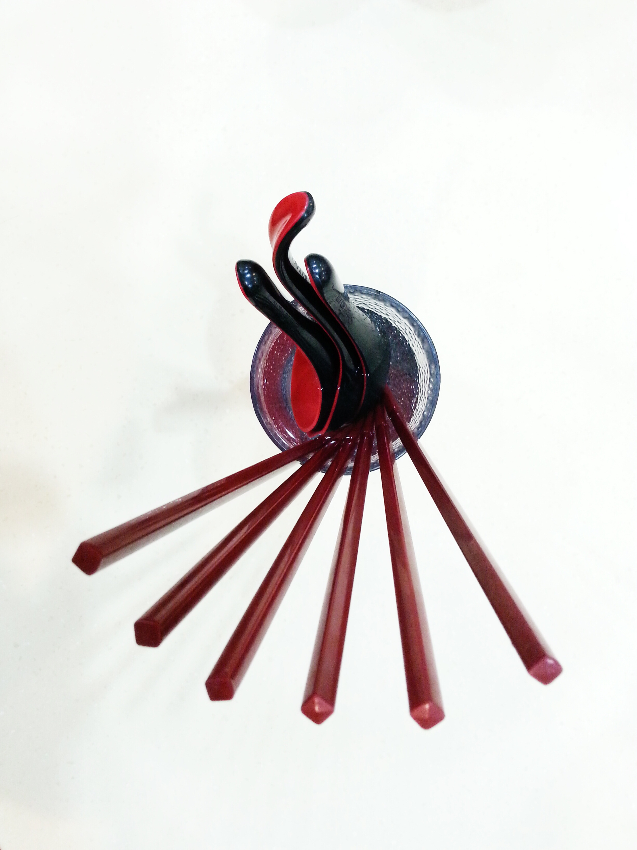 Cleaning utensils at a cha chaan teng in Hong Kong.