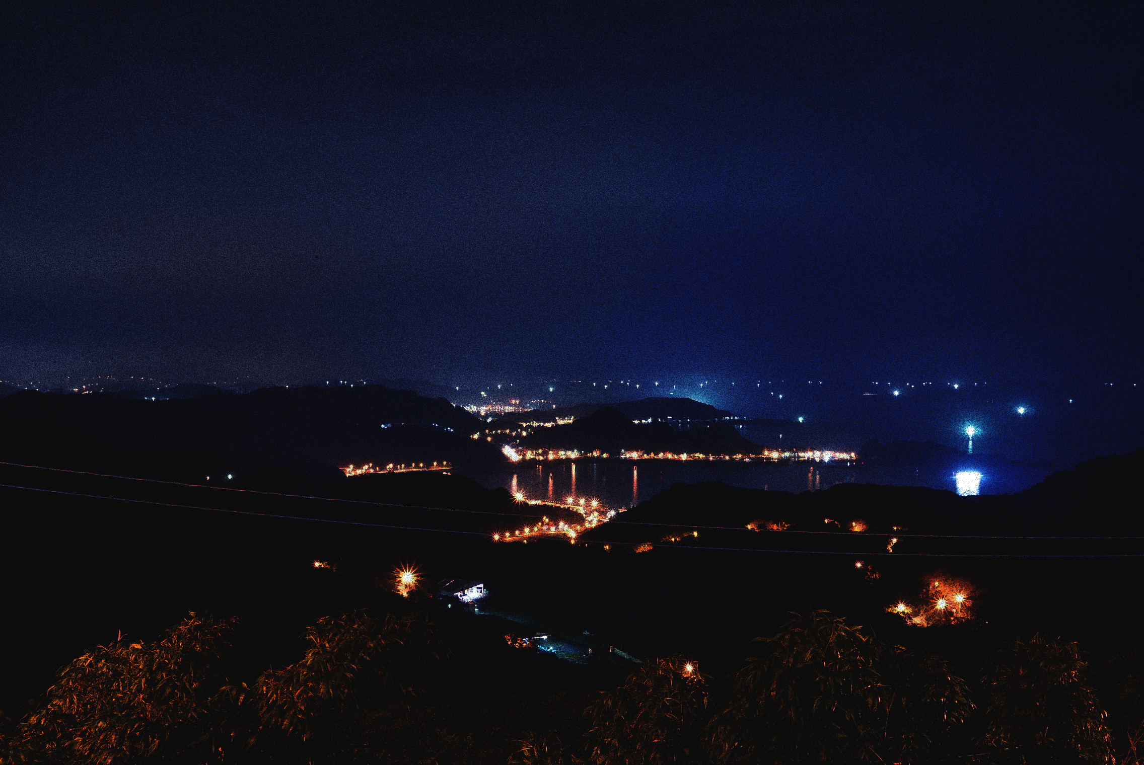 Night-time in Jiufen, Taiwan.