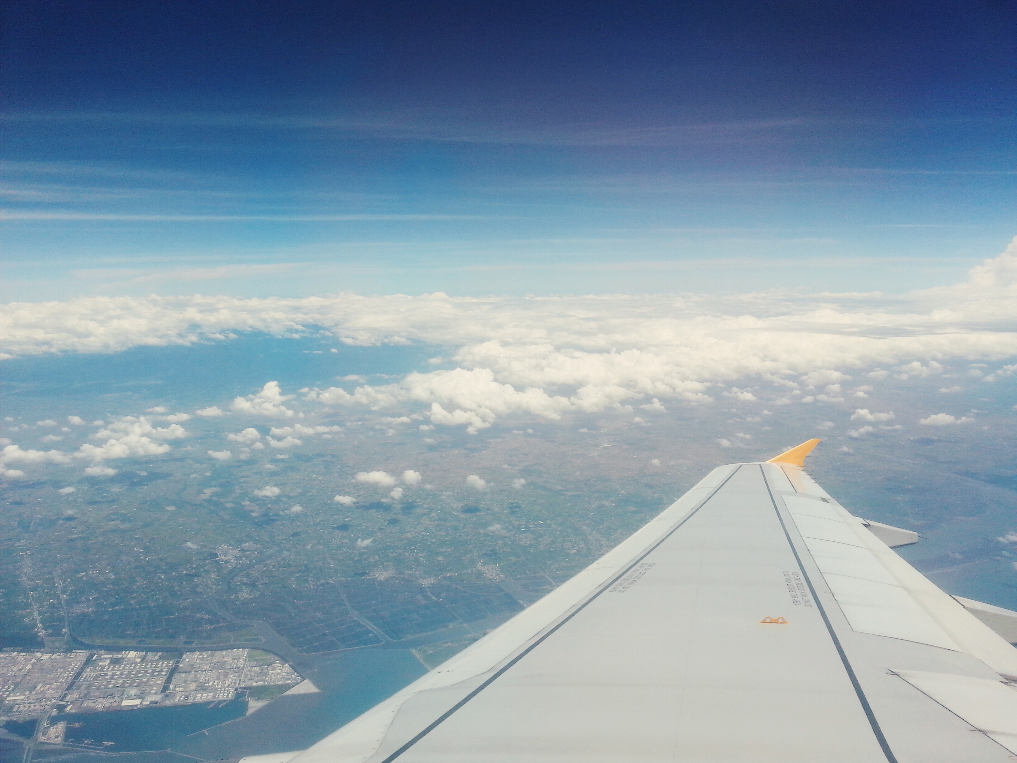 Looking down from high above.