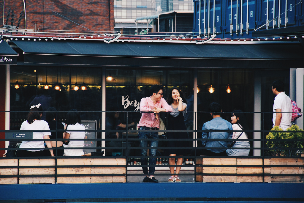 Couple at Common Ground, Seoul.