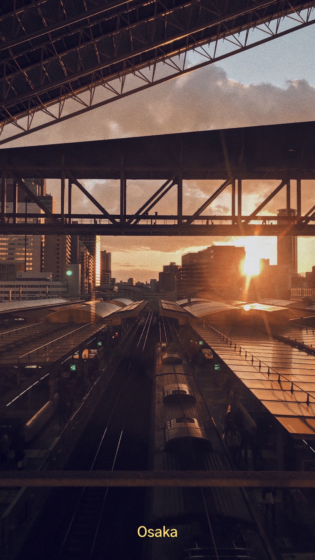 Osaka Station at Sunset