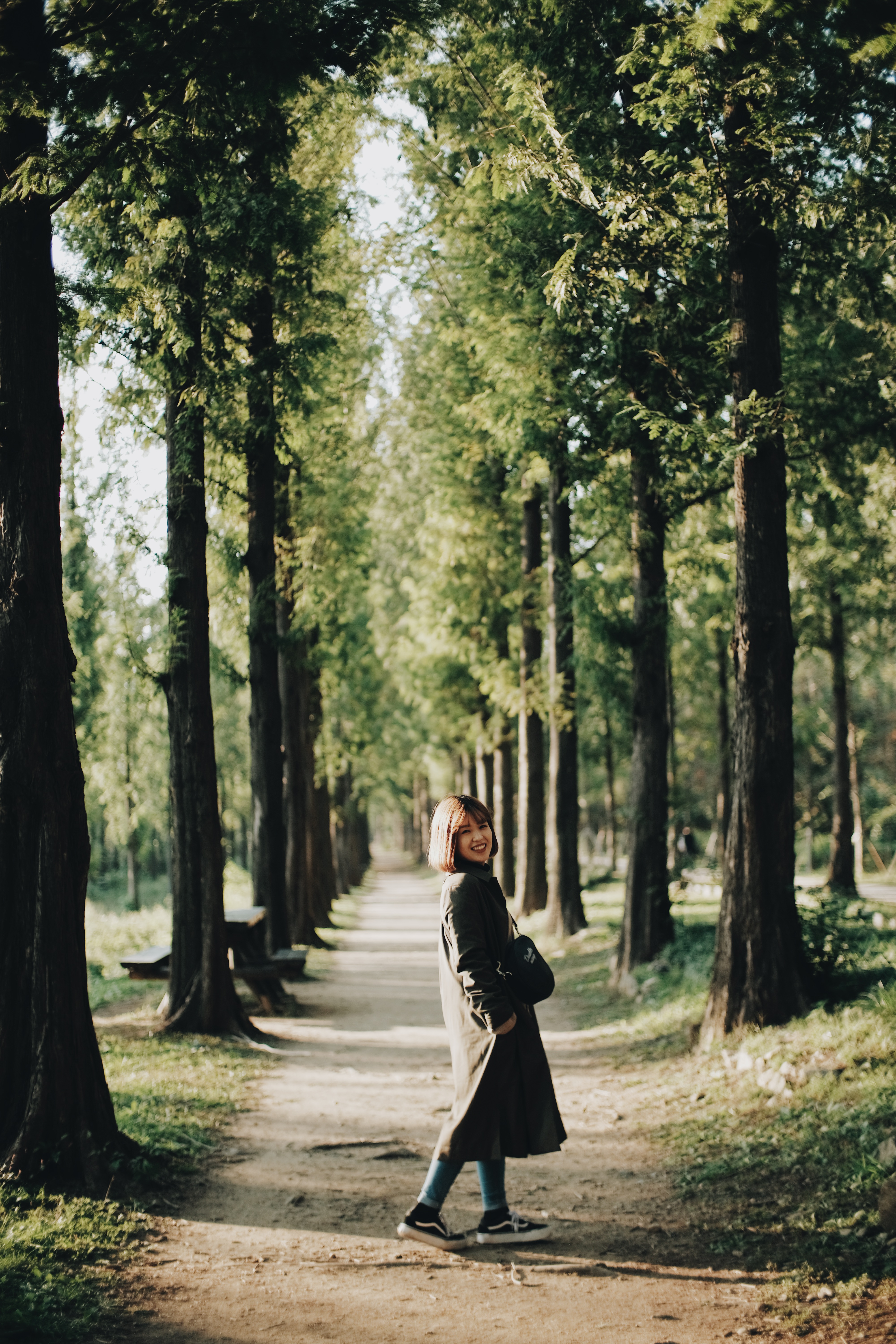 Portrait photo in Seoul, South Korea during autumn.